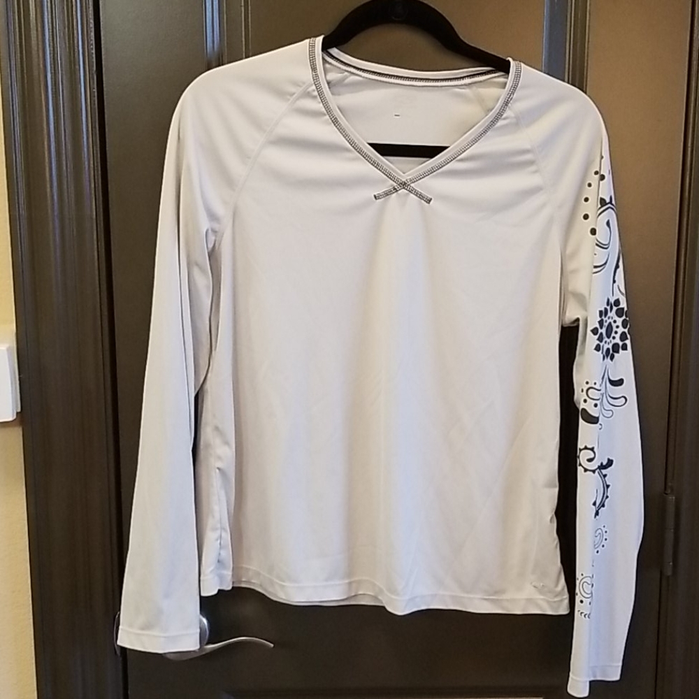 Champion LS Gray Exercise Shirt. Sz. L.
